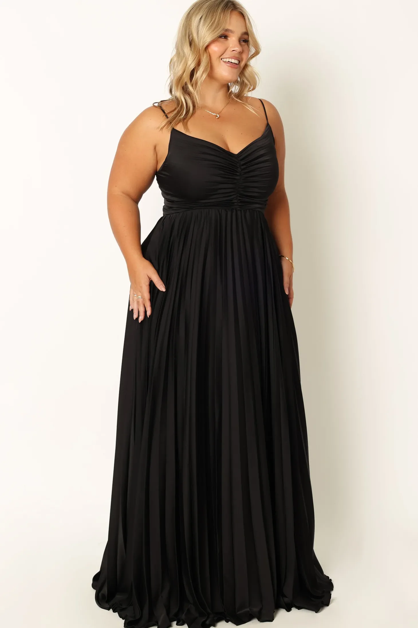 Naira Pleated Maxi Dress