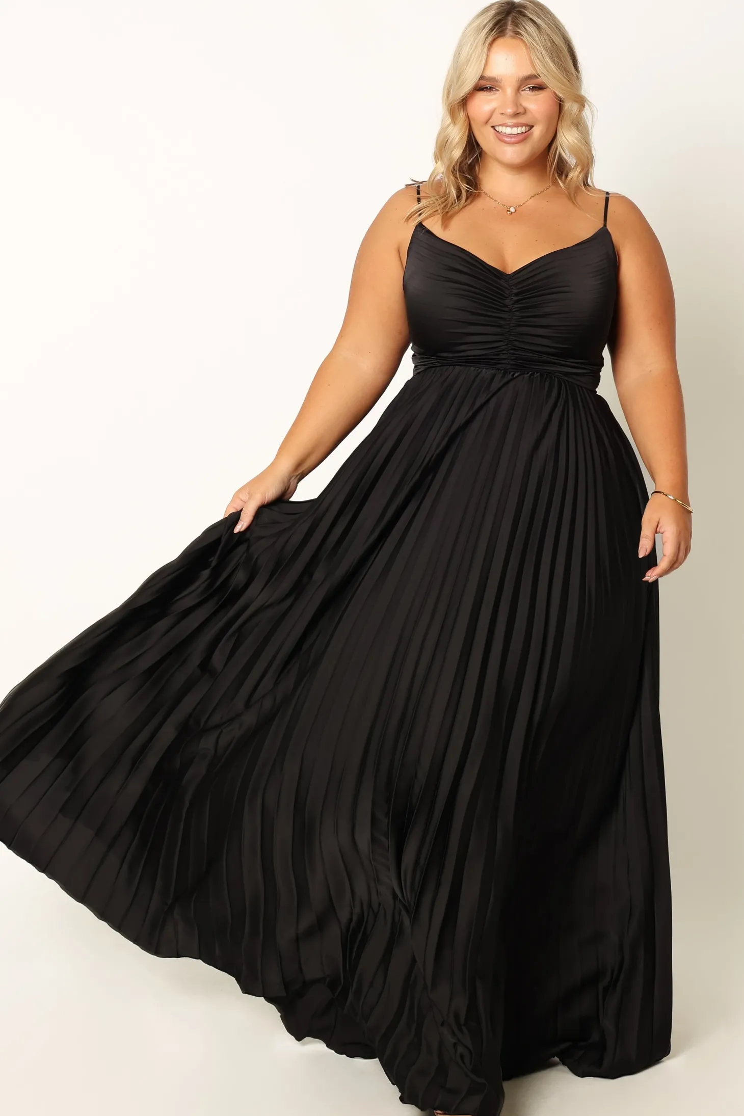 Naira Pleated Maxi Dress