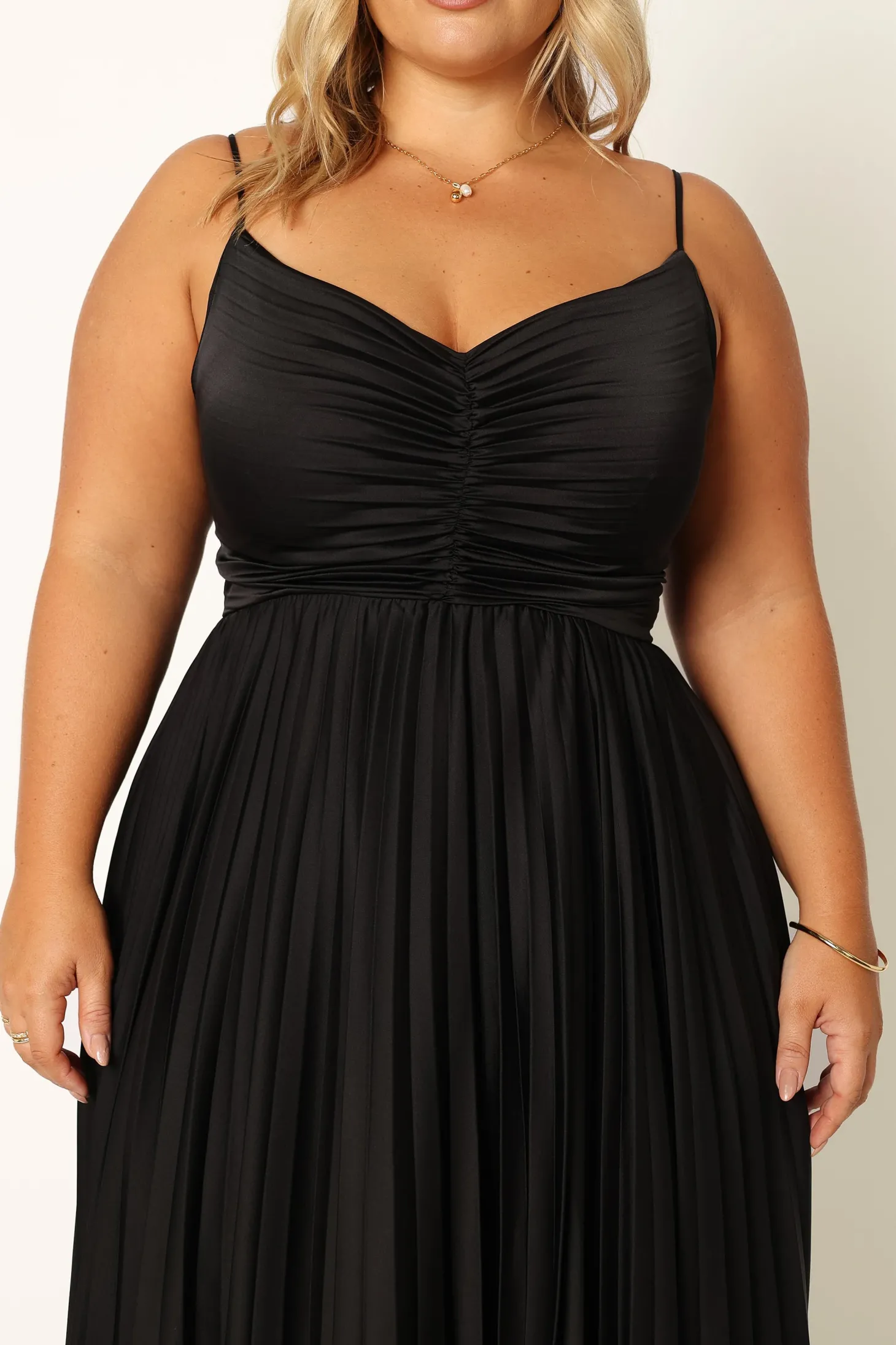 Naira Pleated Maxi Dress