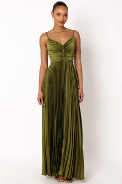 Naira Pleated Maxi Dress