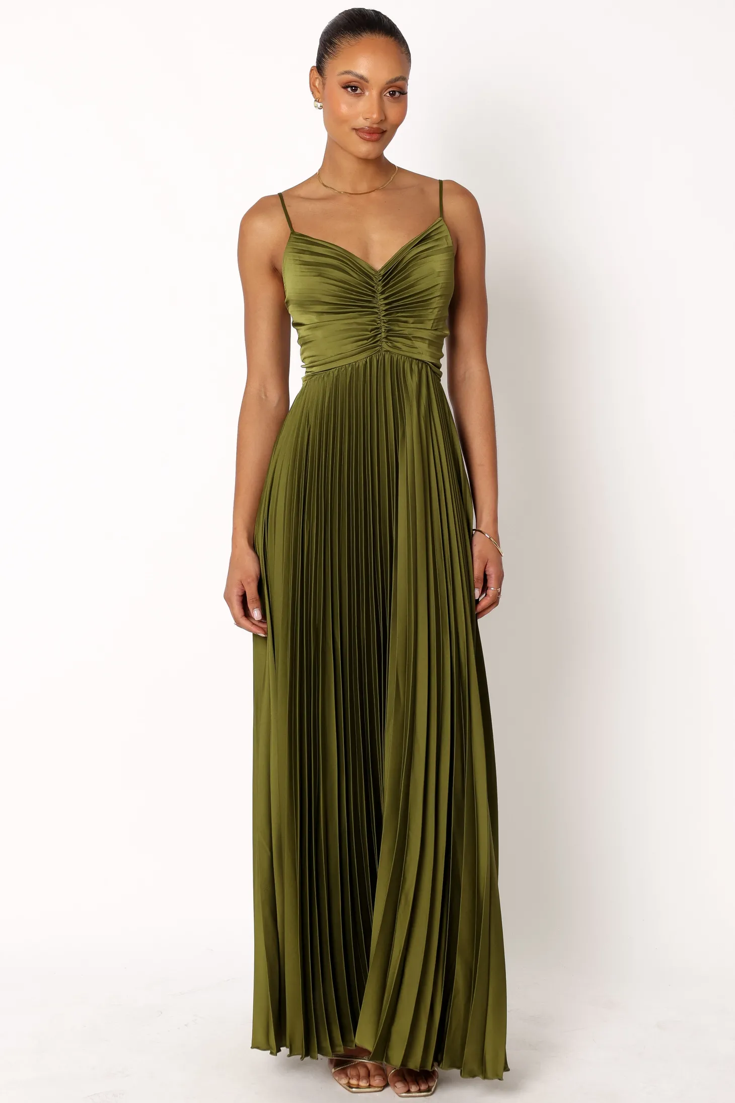 Naira Pleated Maxi Dress