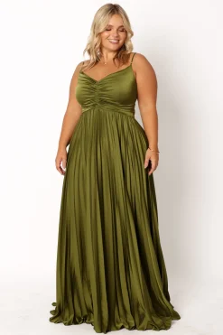 Naira Pleated Maxi Dress