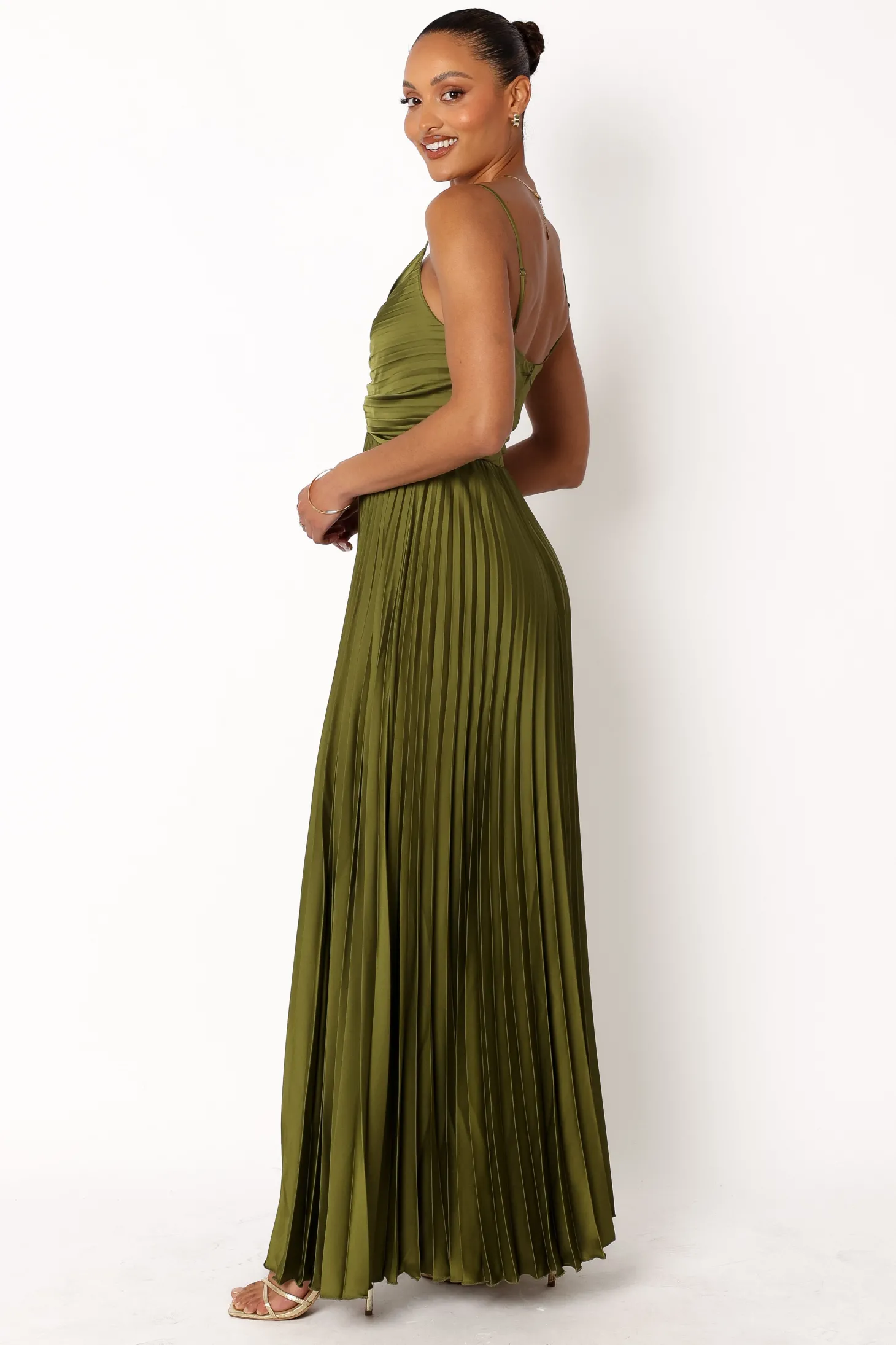 Naira Pleated Maxi Dress