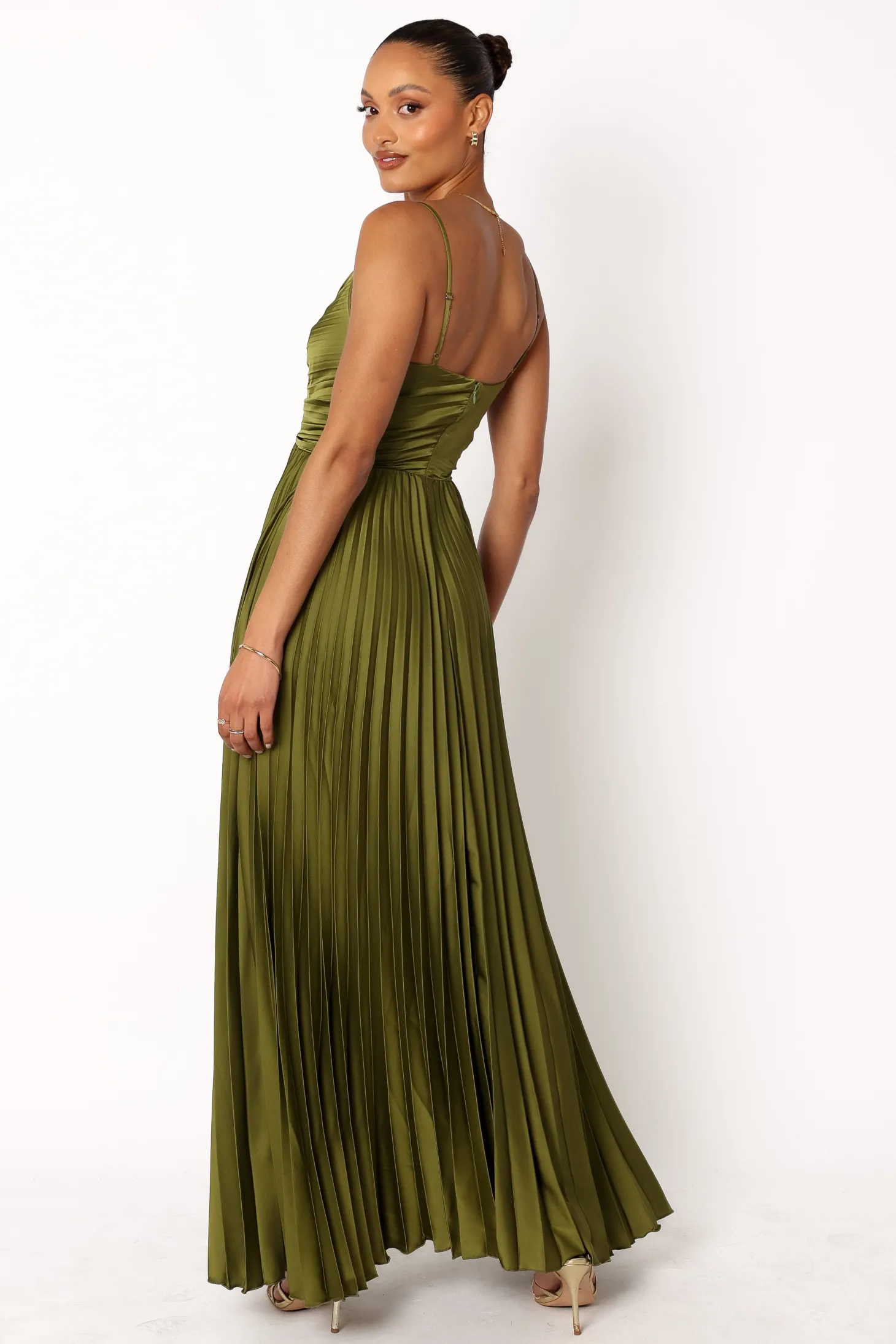 Naira Pleated Maxi Dress