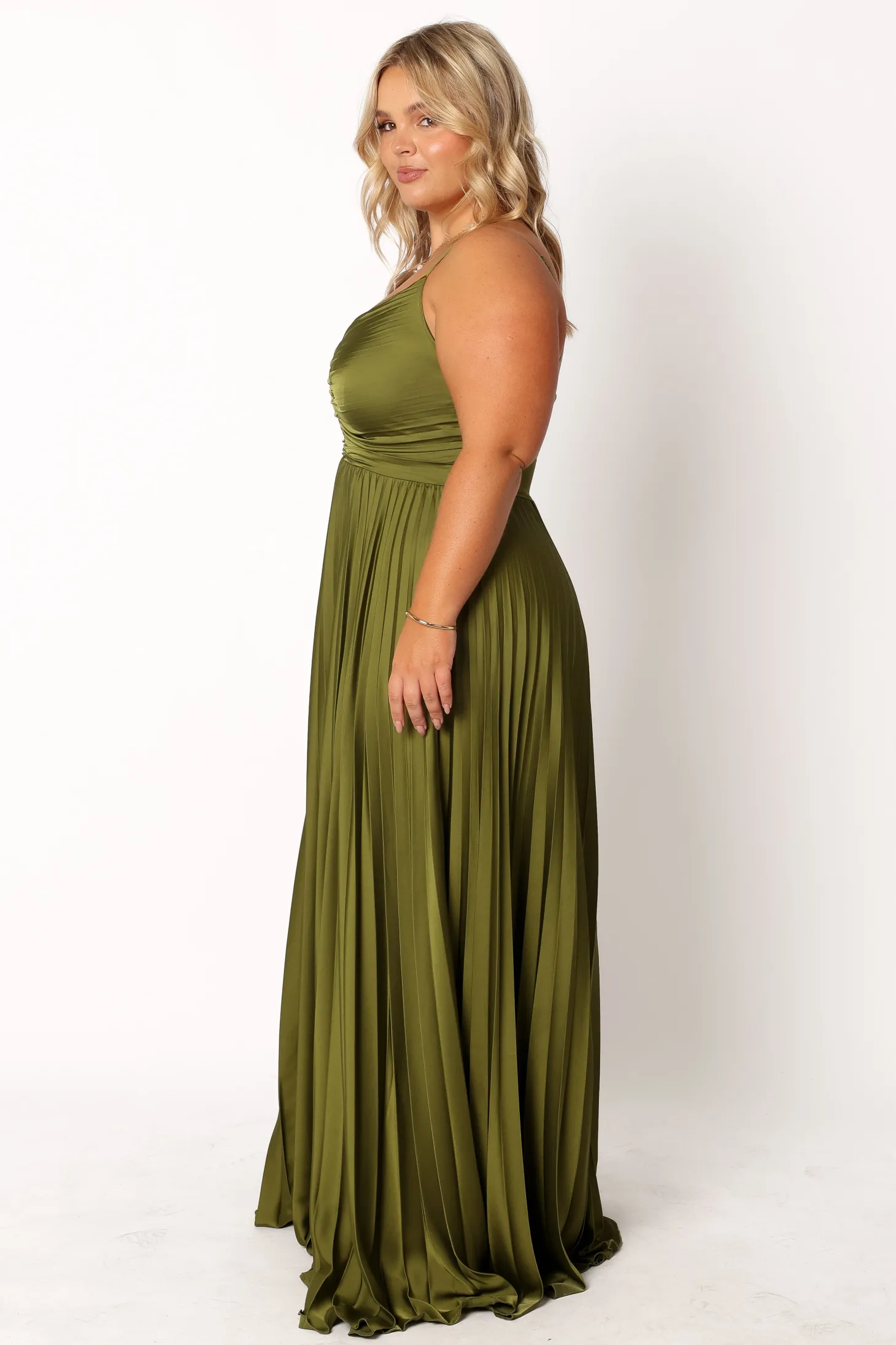 Naira Pleated Maxi Dress