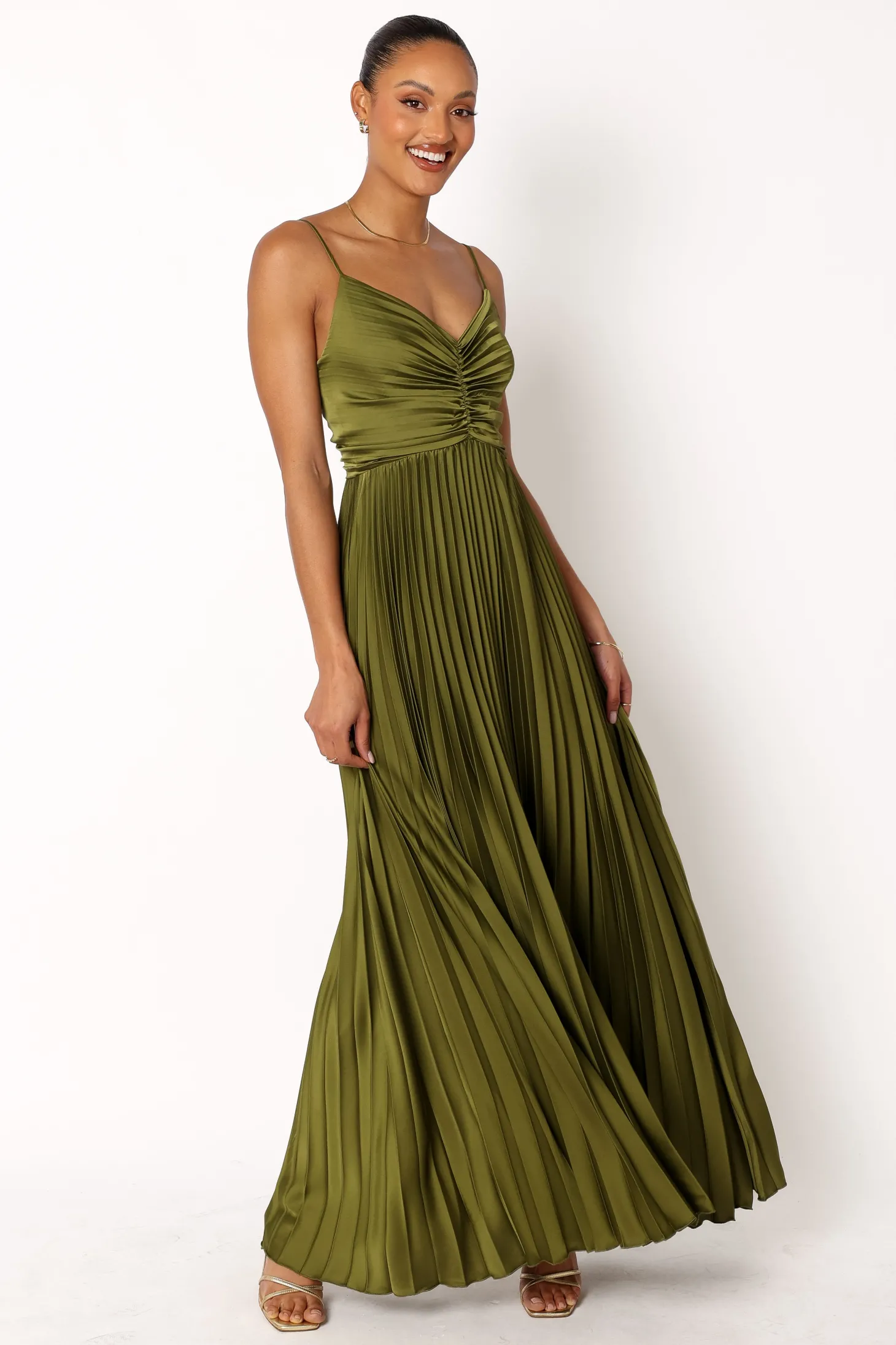 Naira Pleated Maxi Dress