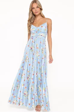 Naira Pleated Maxi Dress
