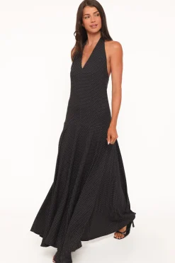 Natalie Halterneck Maxi Dress