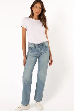 Nathan High Rise Relaxed Straight Jean