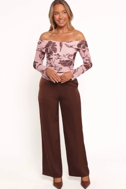 Navida Off Shoulder Mesh Top