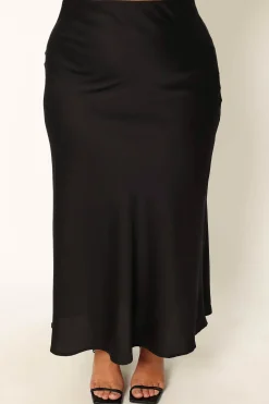 Nellie Satin Midi Skirt