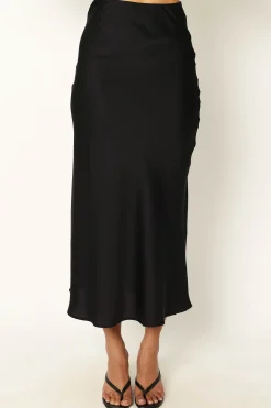 Nellie Satin Midi Skirt