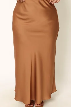 Nellie Satin Midi Skirt