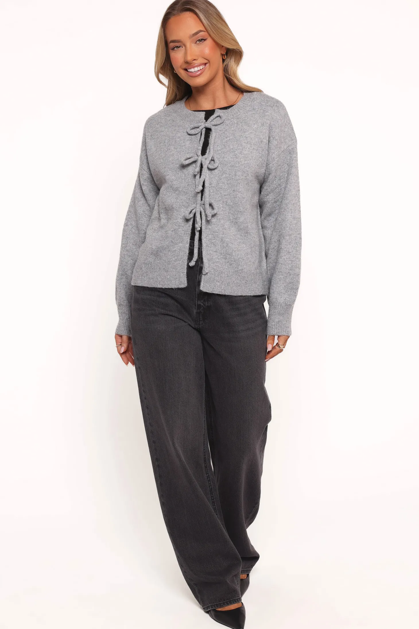 Neri Bow Tie Front Cardigan