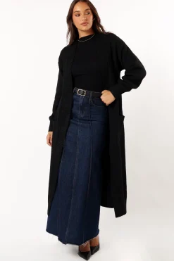Nicolette Open Front Long Cardigan