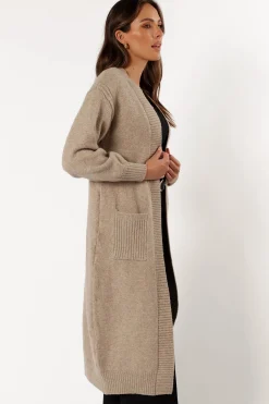 Nicolette Open Front Long Cardigan
