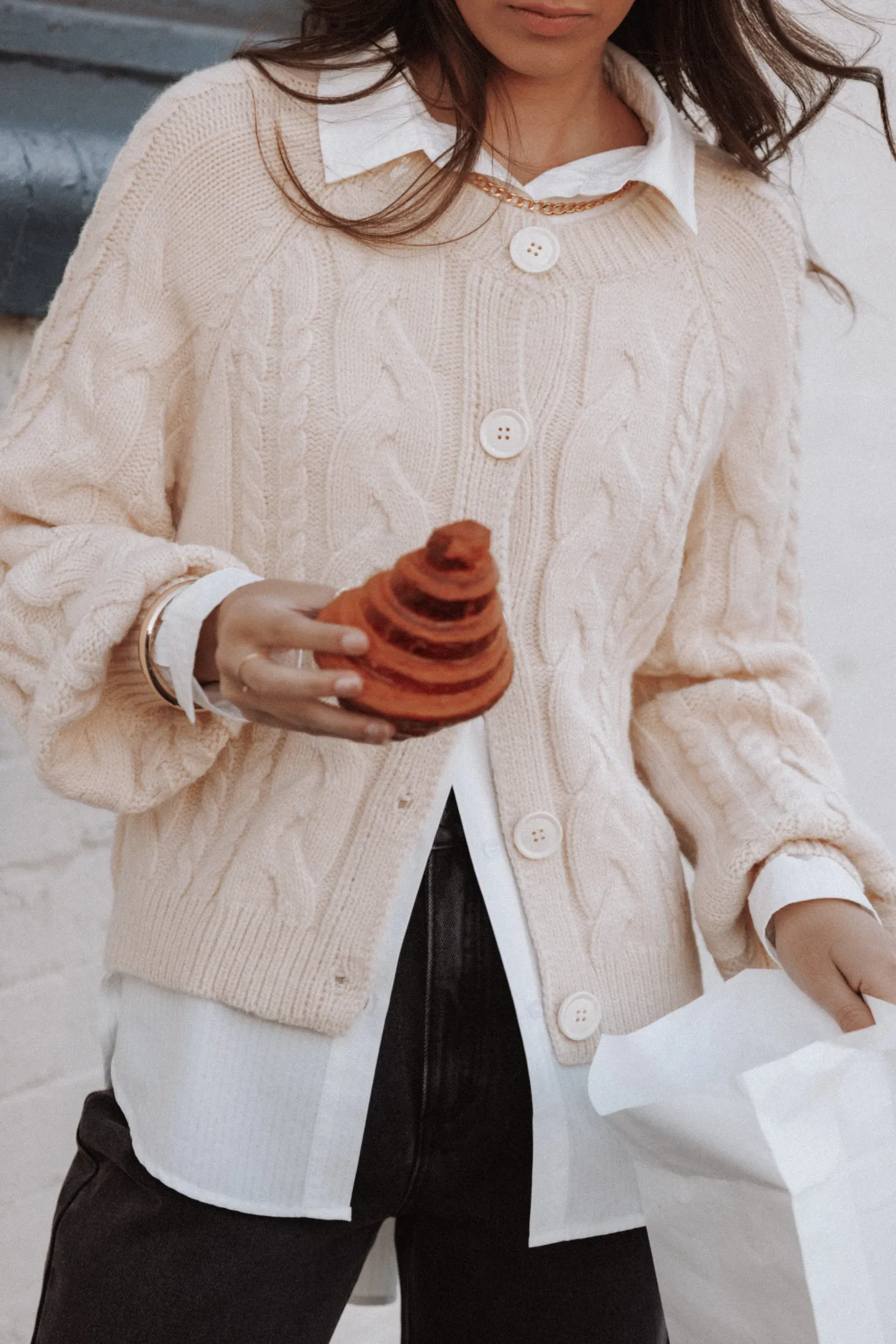 Nika Cable Knit Cardigan