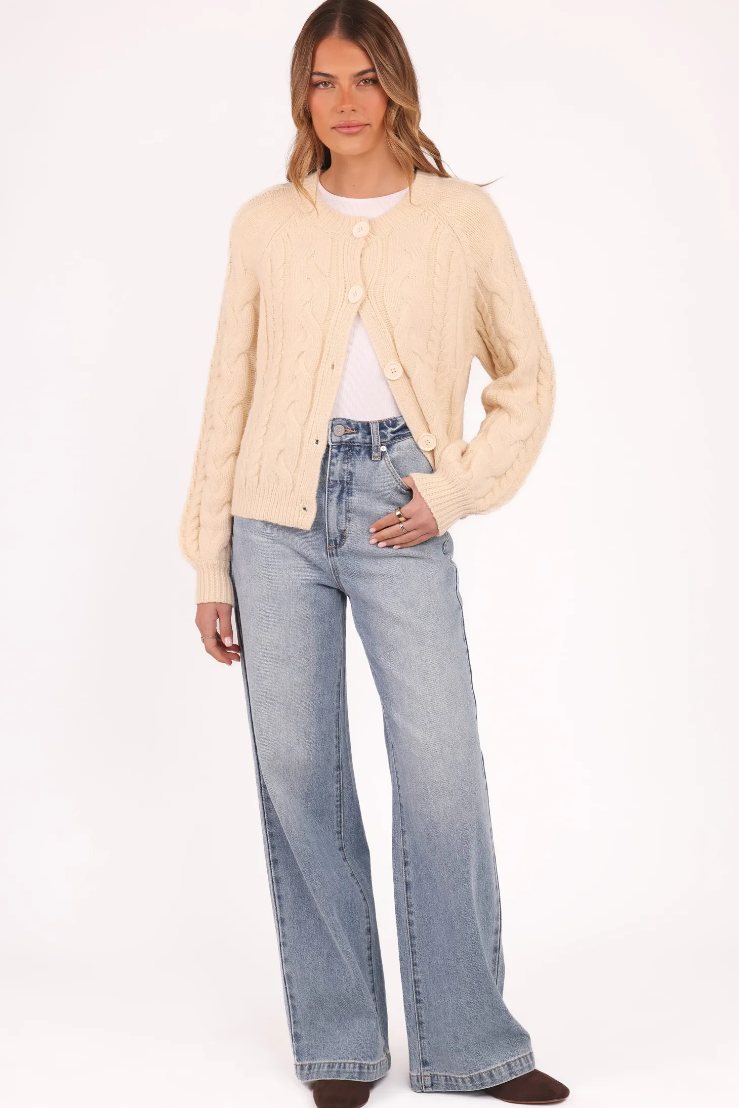 Nika Cable Knit Cardigan