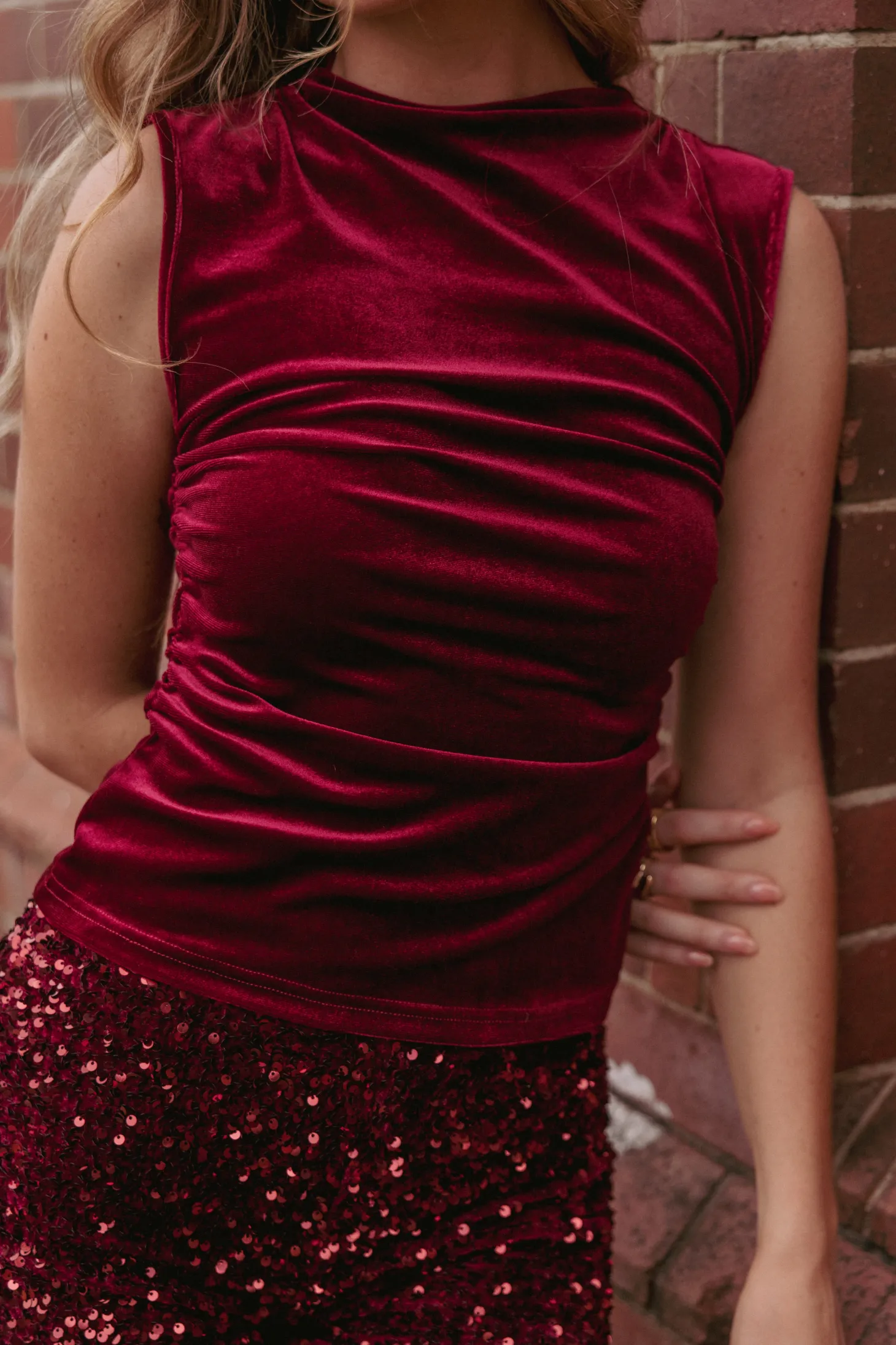 Nissa Velvet Top