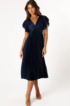 Nova Flutter Sleeve Midi Dress
