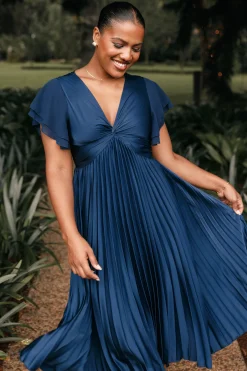 Nova Flutter Sleeve Midi Dress
