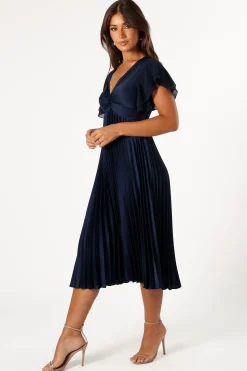 Nova Flutter Sleeve Midi Dress