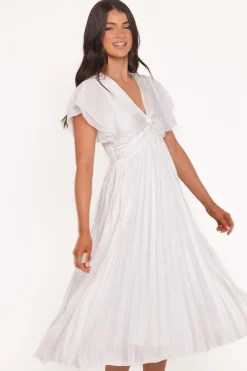 Nova Flutter Sleeve Midi Dress