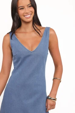 Odelia Denim Maxi Dress