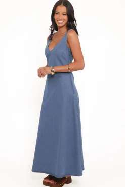 Odelia Denim Maxi Dress