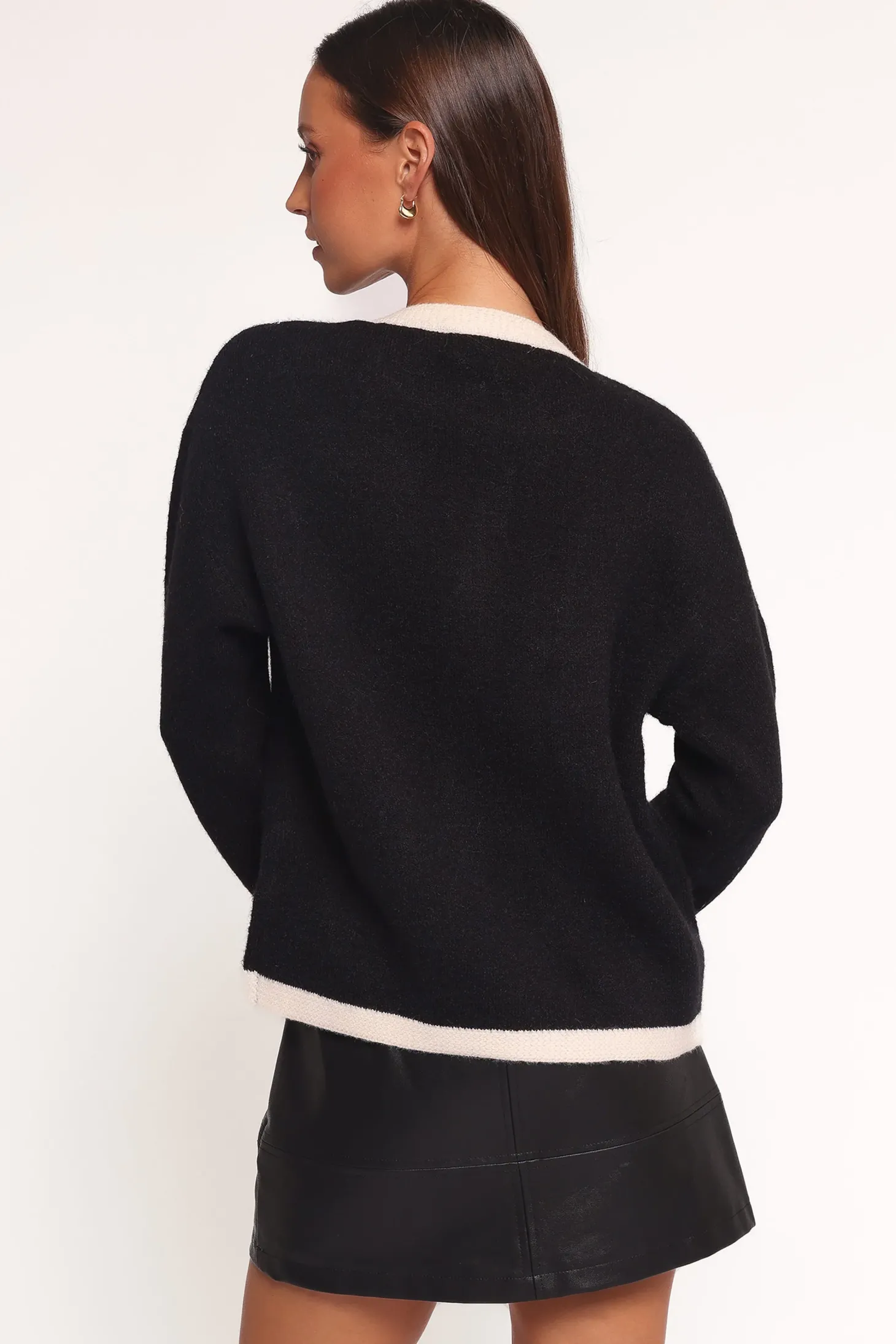 Orabelle Contrast Hem Cardigan