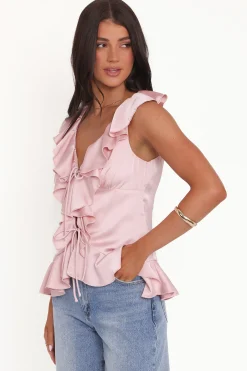 Orelia Ruffle Front Top
