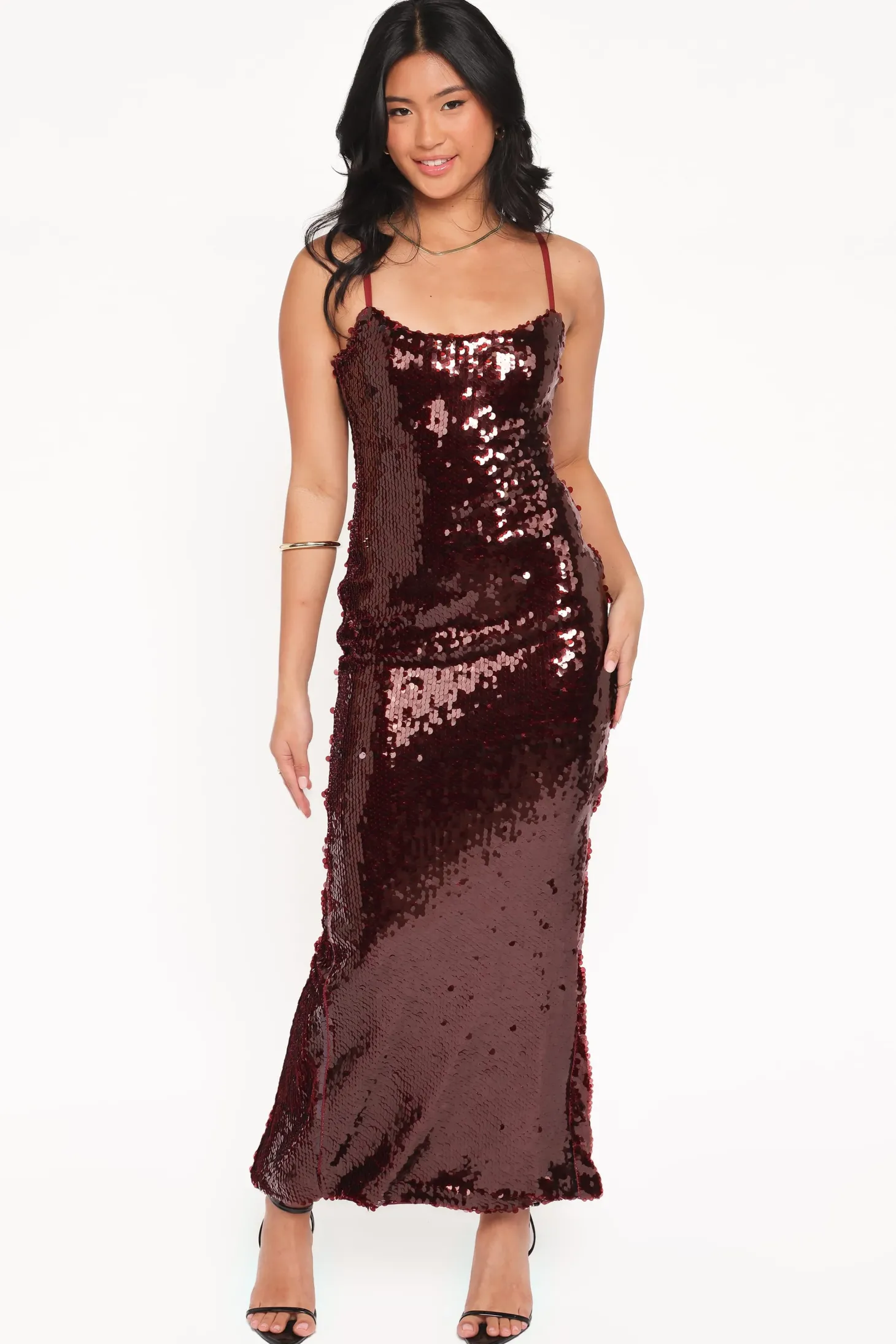 Orlena Sequin Midi Dress