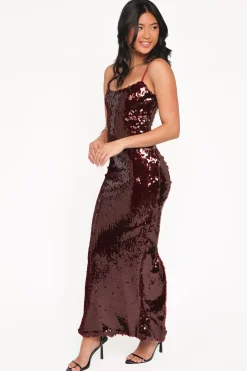 Orlena Sequin Midi Dress