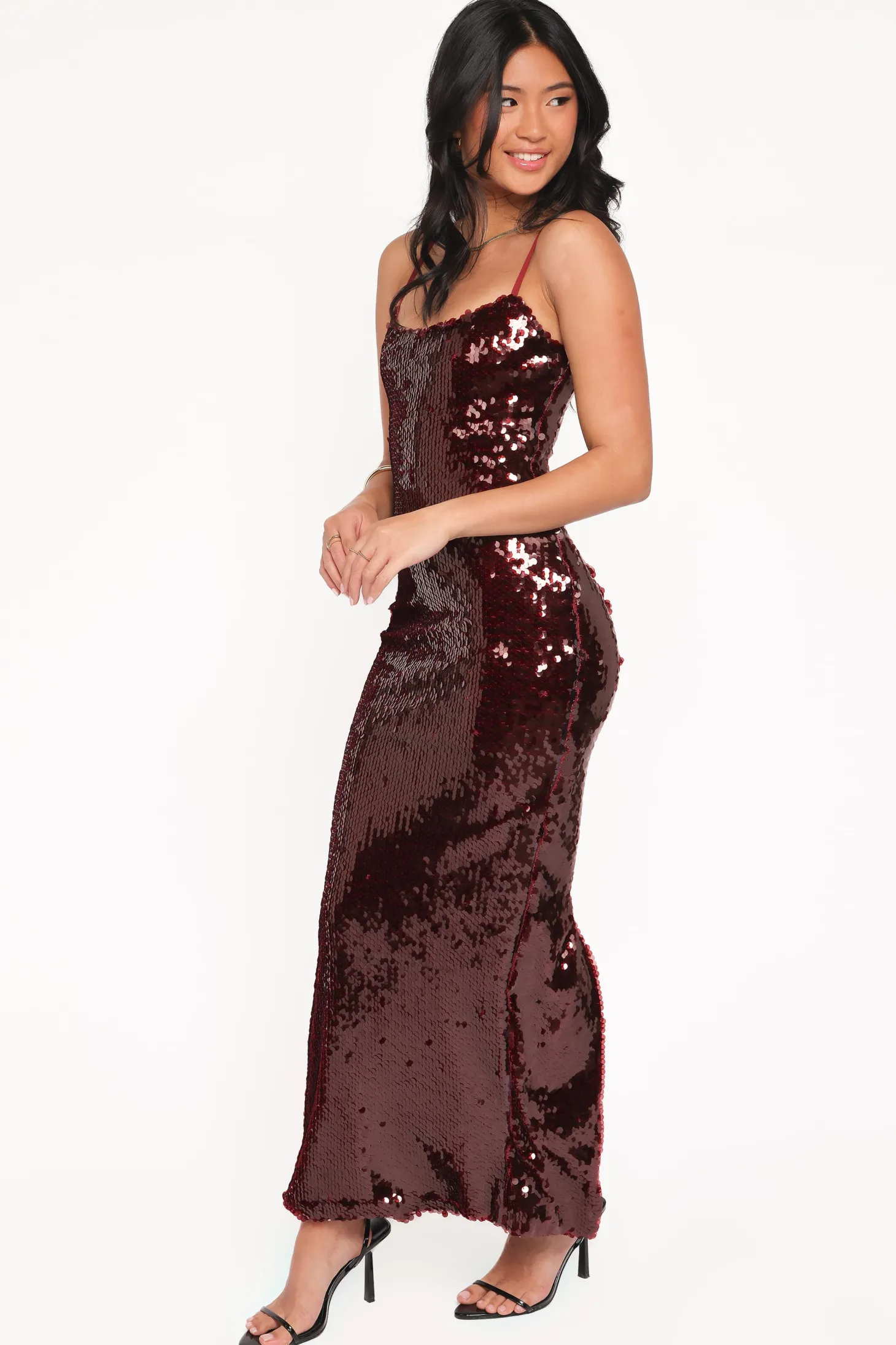 Orlena Sequin Midi Dress