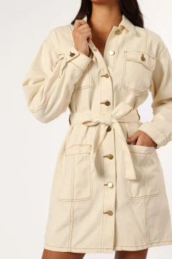 Otto Long Sleeve Mini Denim Dress