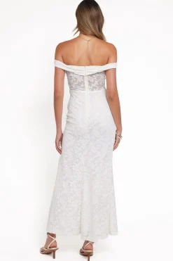 Pascha Off Shoulder Lace Maxi Dress