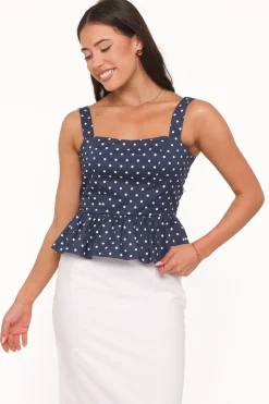 Paula Open Tie Back Top
