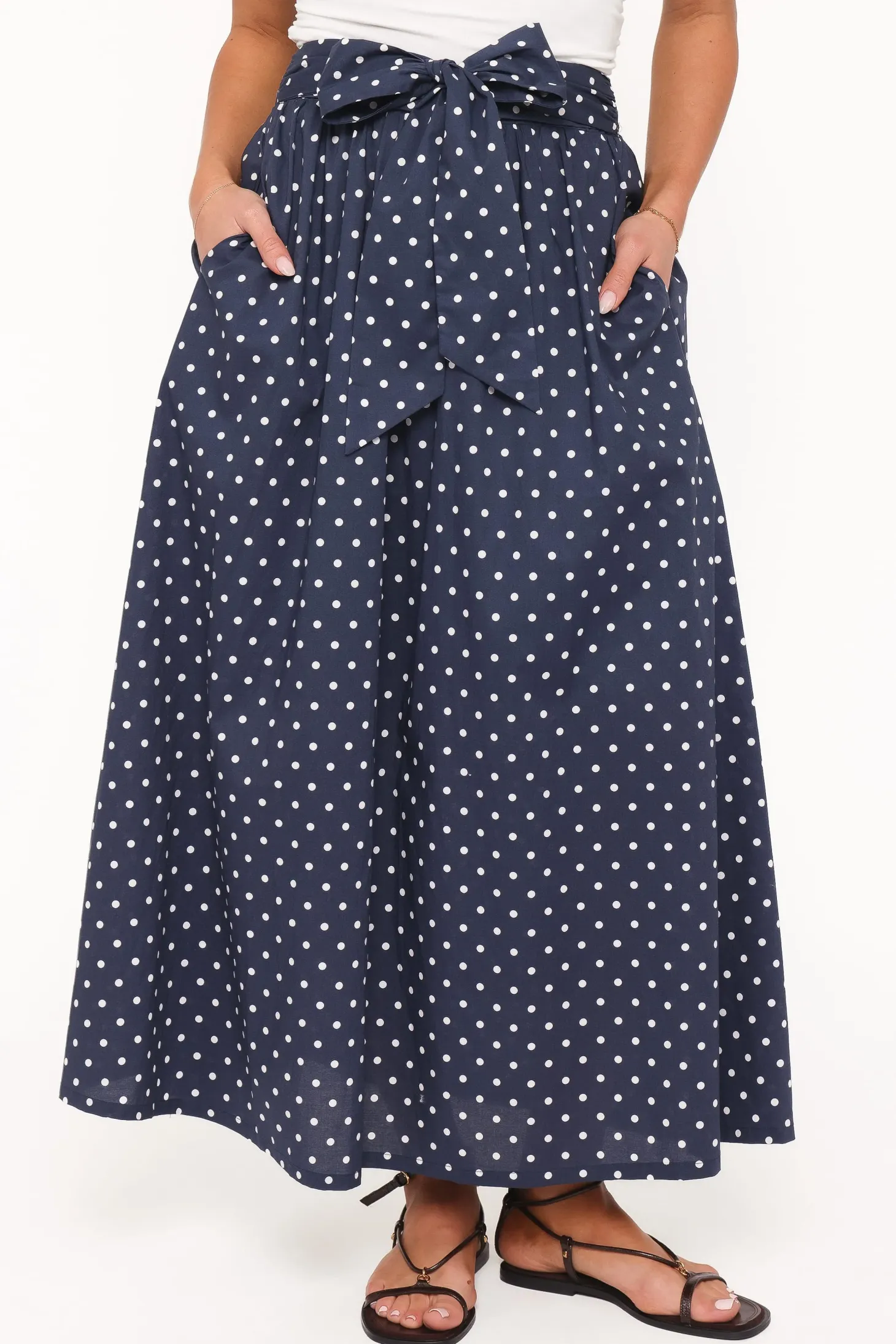 Paula Tie Waist Maxi Skirt