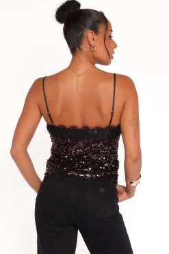 Pixie Lace And Sequins Cami