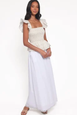 Remira Smocked Ruffle Top