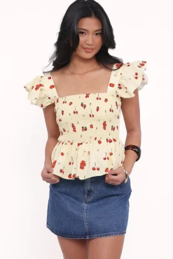 Remira Smocked Ruffle Top