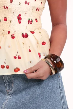 Remira Smocked Ruffle Top