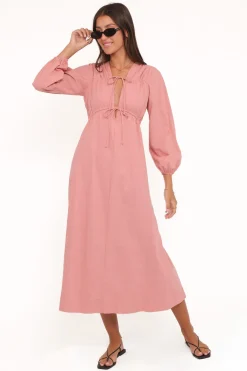 Riven Long Sleeve Maxi Dress