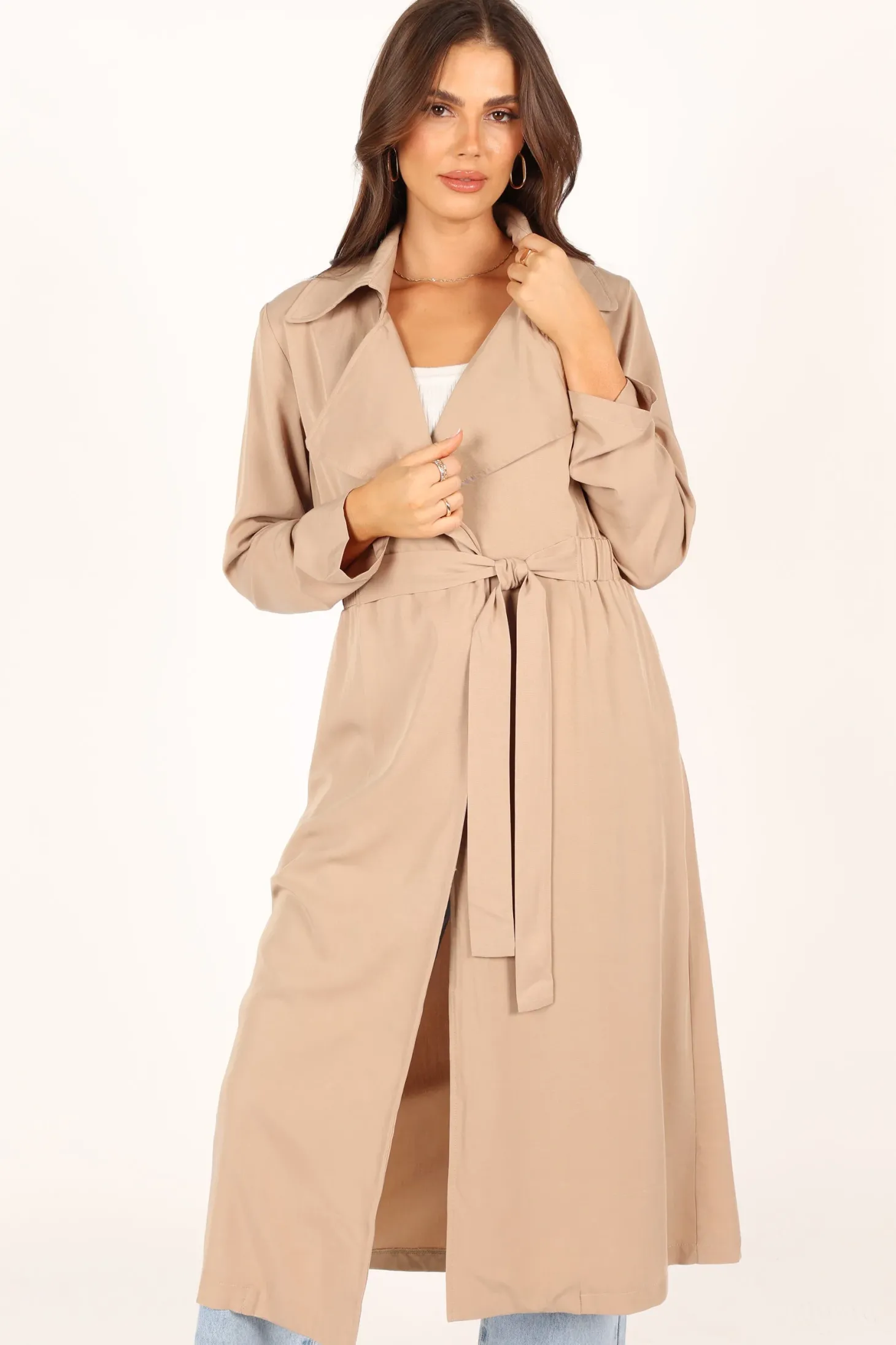 Robyn Tie Front Trench Coat