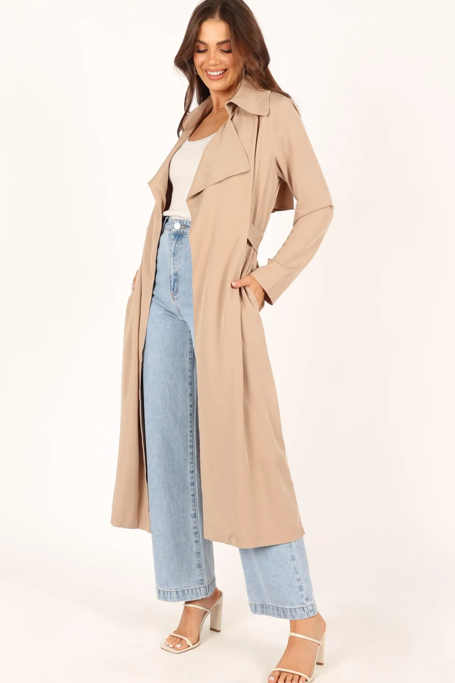 Robyn Tie Front Trench Coat