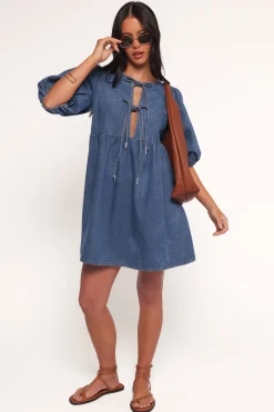 Romana Tie Front Mini Dress