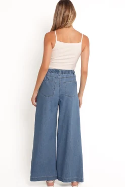 Rosalee Chambray Wide Leg Pant