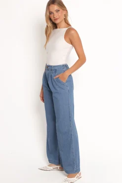 Rosalee Chambray Wide Leg Pant