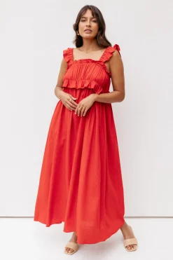 Ross Frill Strap Maxi Dress