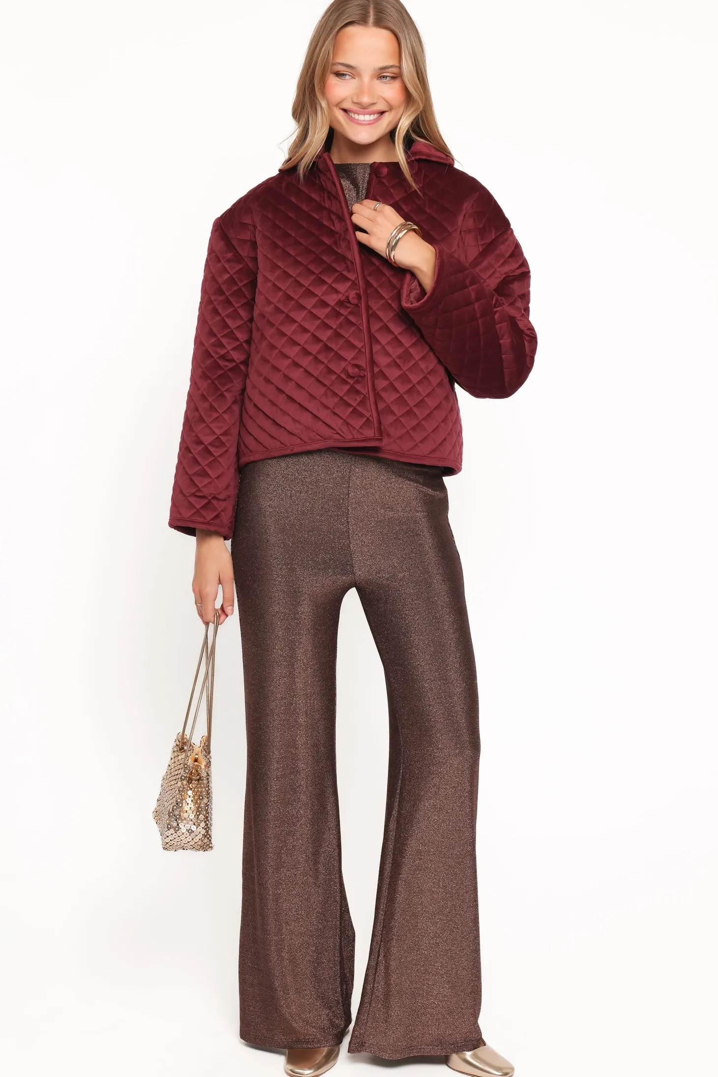 Roxanna Quilted Velvet Jacket
